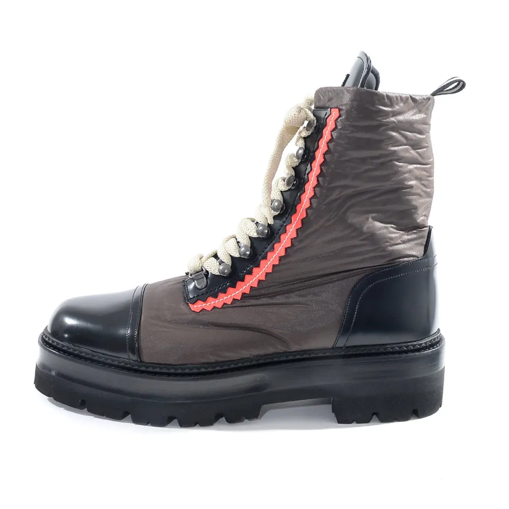 Bally Mens Platform Lace Up Boots in Brown