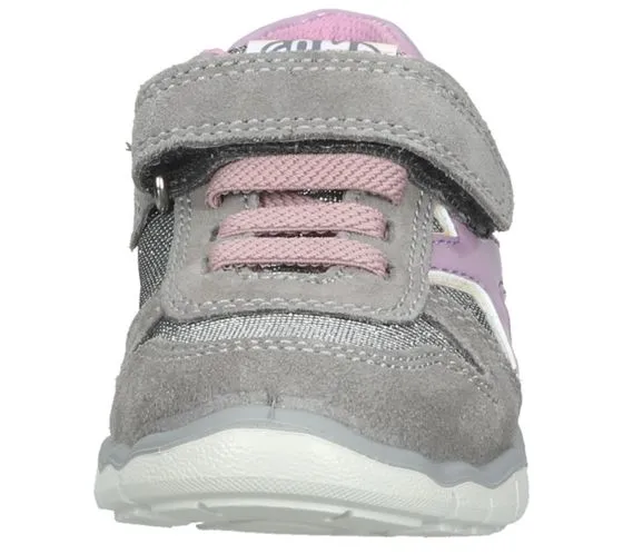 bama sneakers per bambini da bambina con plantare estraibile e rivestimenti esterni in vera pelle ammortizzatore 1095780 grigio/