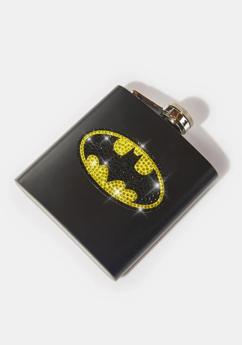 Batman Rhinestone Flask-