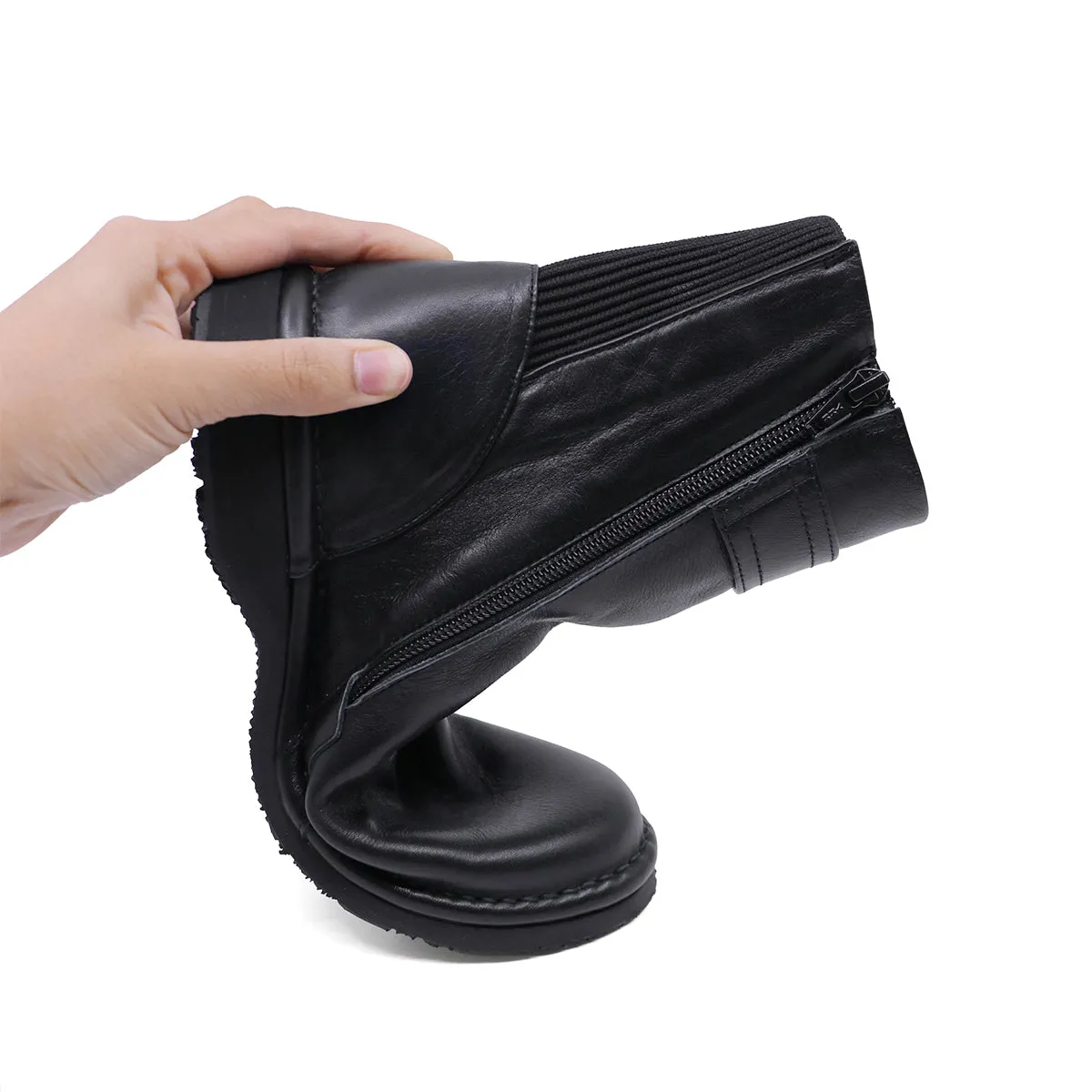 Bekky Black Anti-Slip Mid Boots