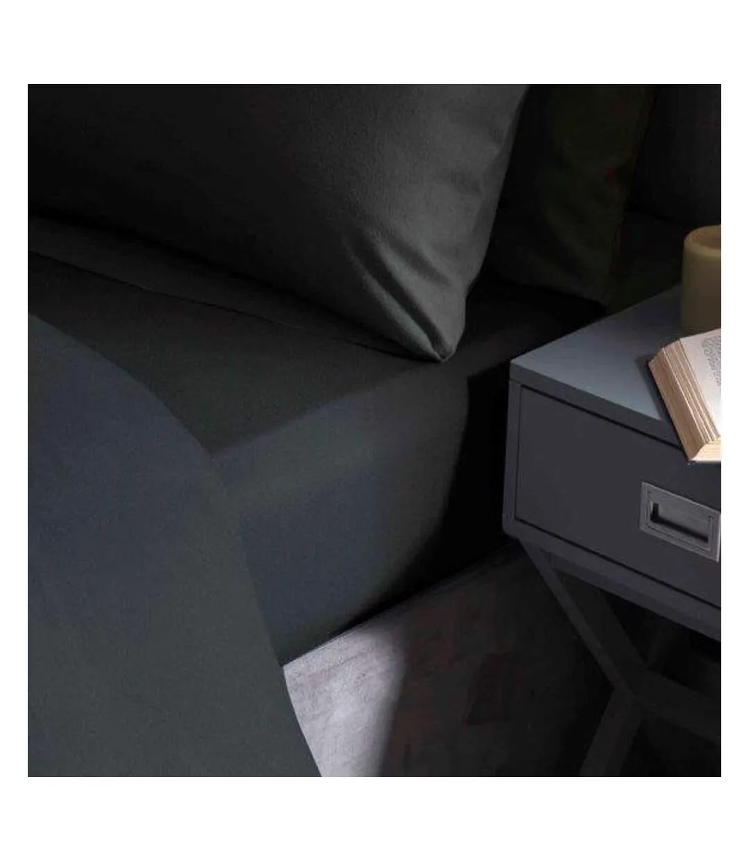 Belledorm Brushed Cotton Extra Deep Fitted Sheet (Charcoal) - UTBM304