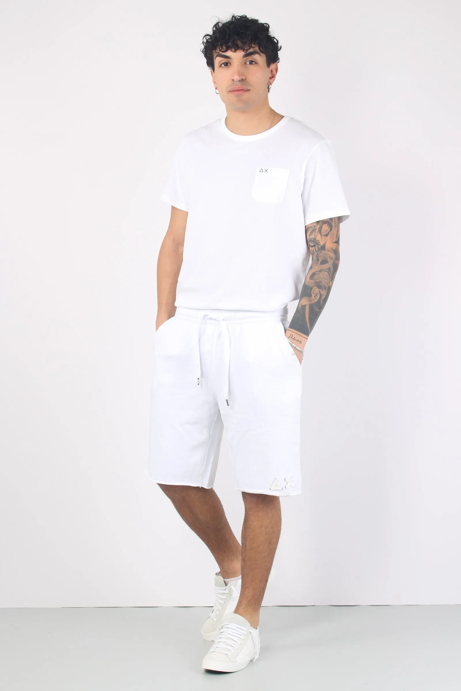 Bermuda Felpa Bianco