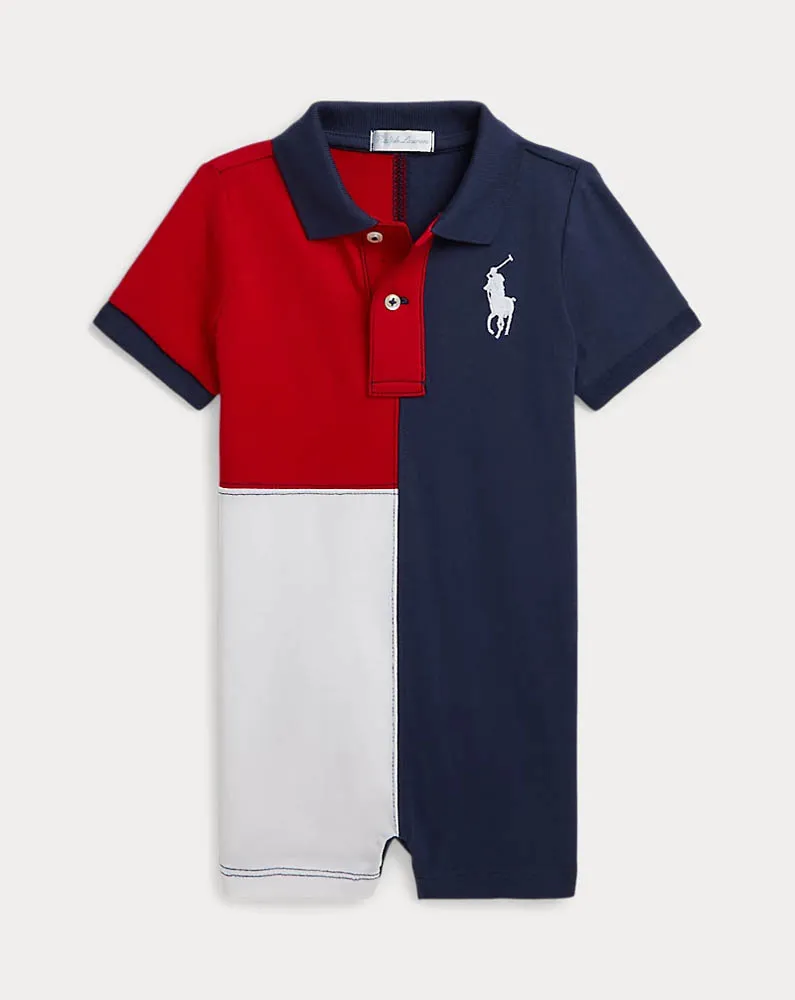 Big Pony Cotton Jersey Polo Coverall