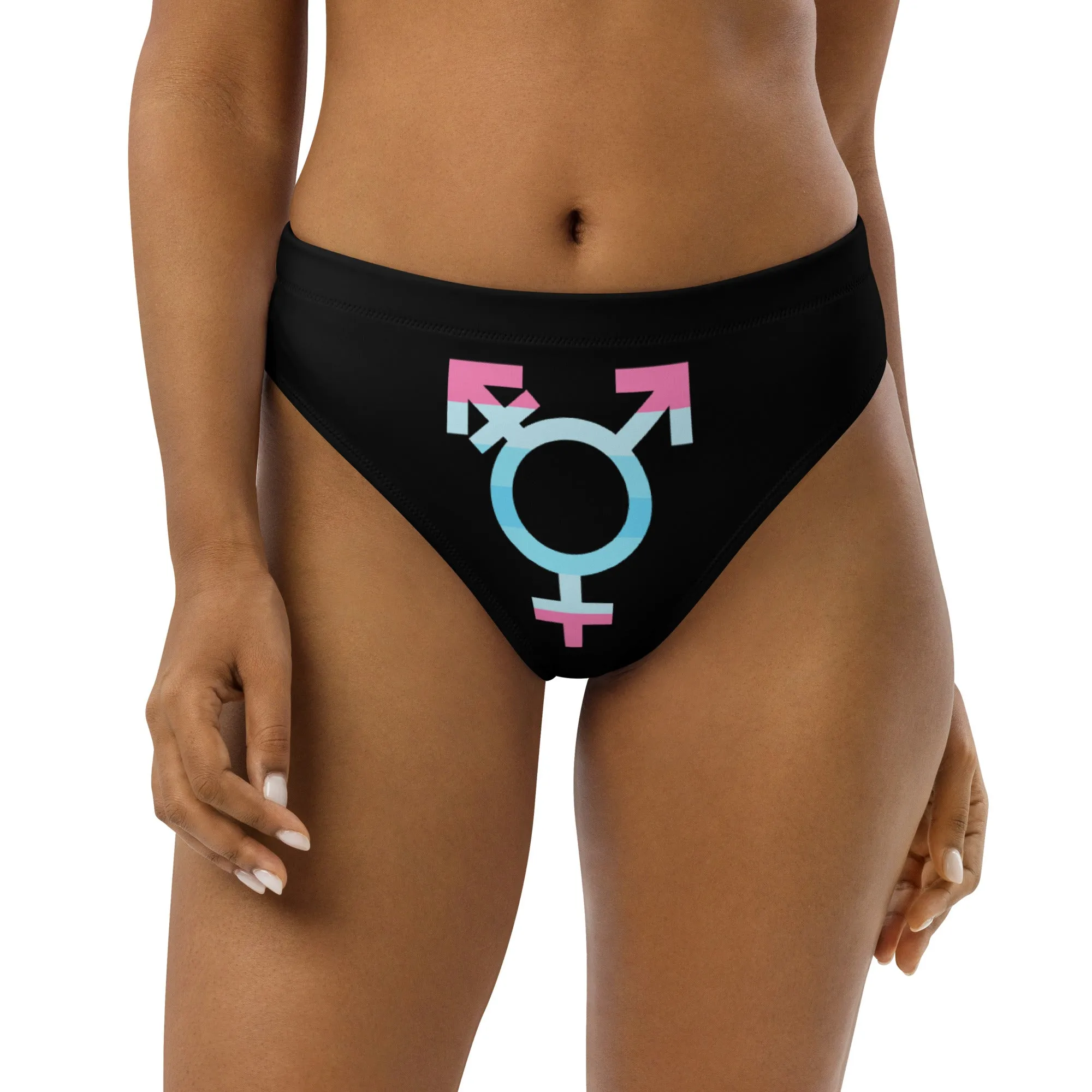 Blue Pink White Pride Recycled Bikini Bottom