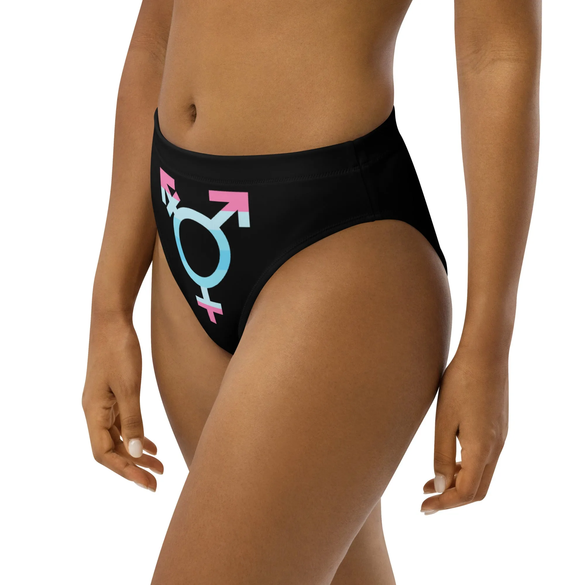 Blue Pink White Pride Recycled Bikini Bottom