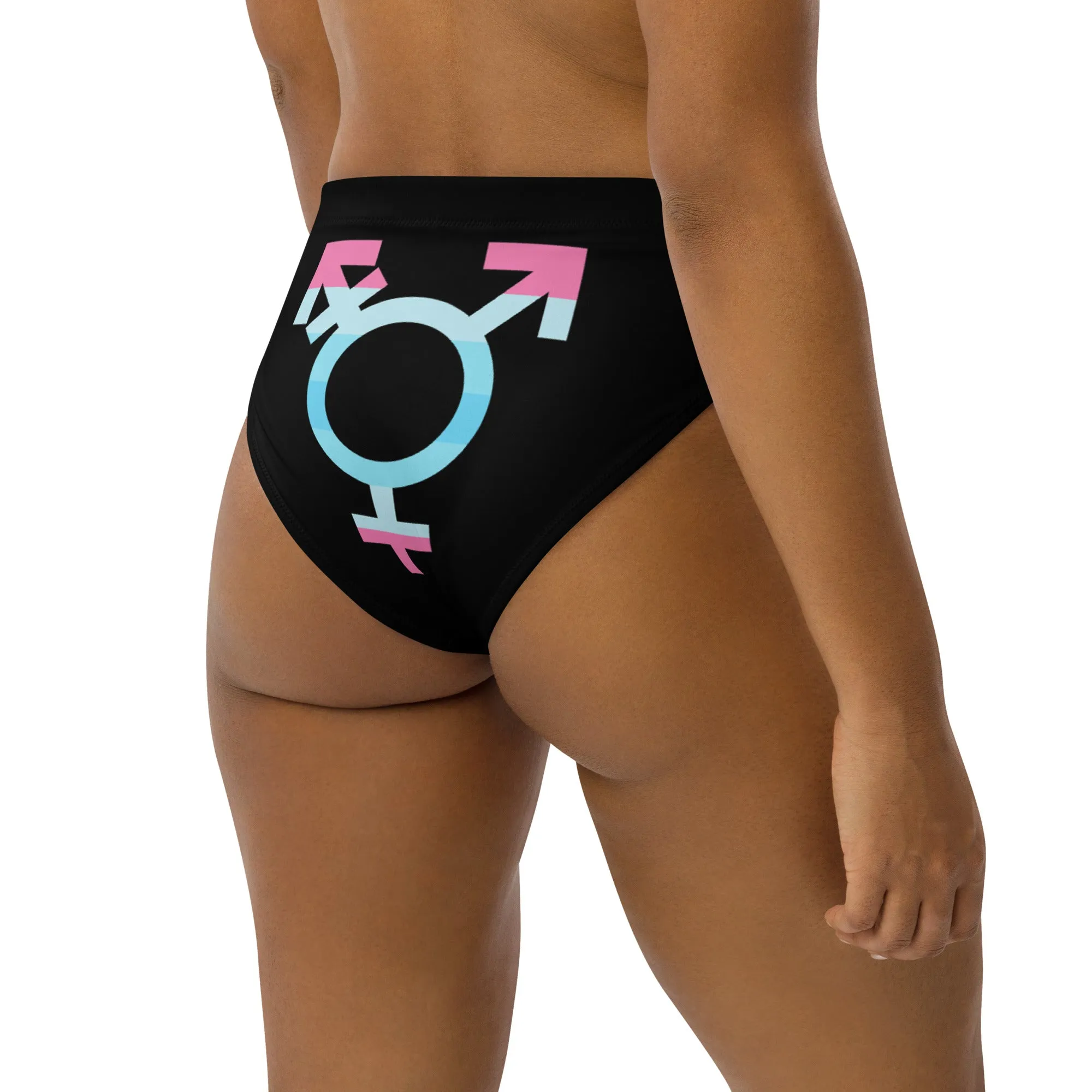 Blue Pink White Pride Recycled Bikini Bottom