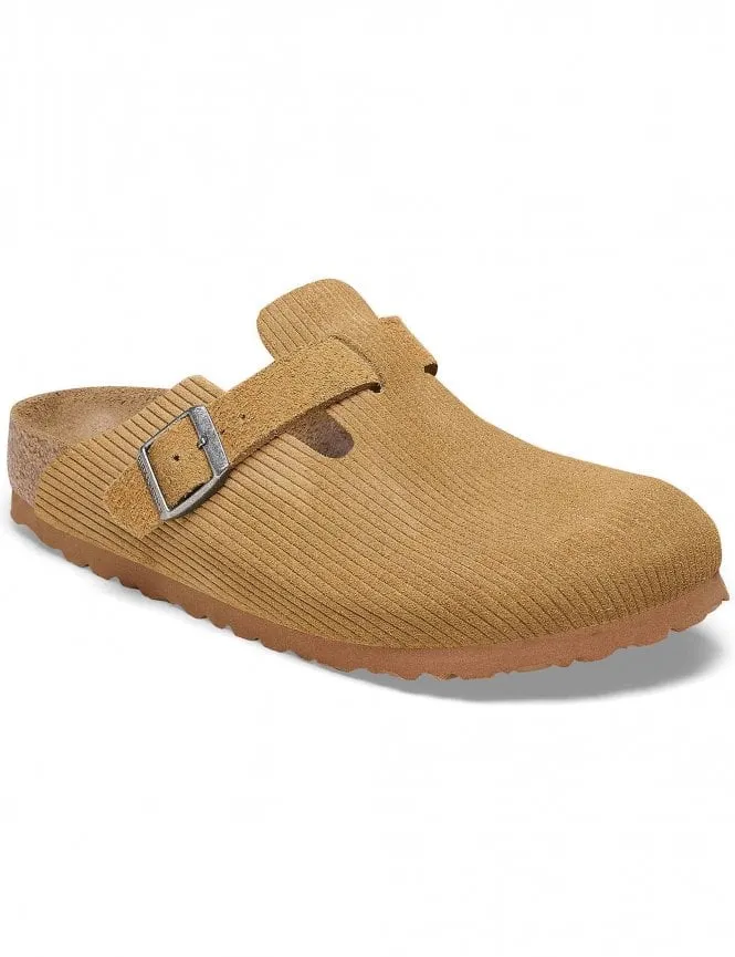 Boston Cord Mules - Cork Brown (Regular Fit)