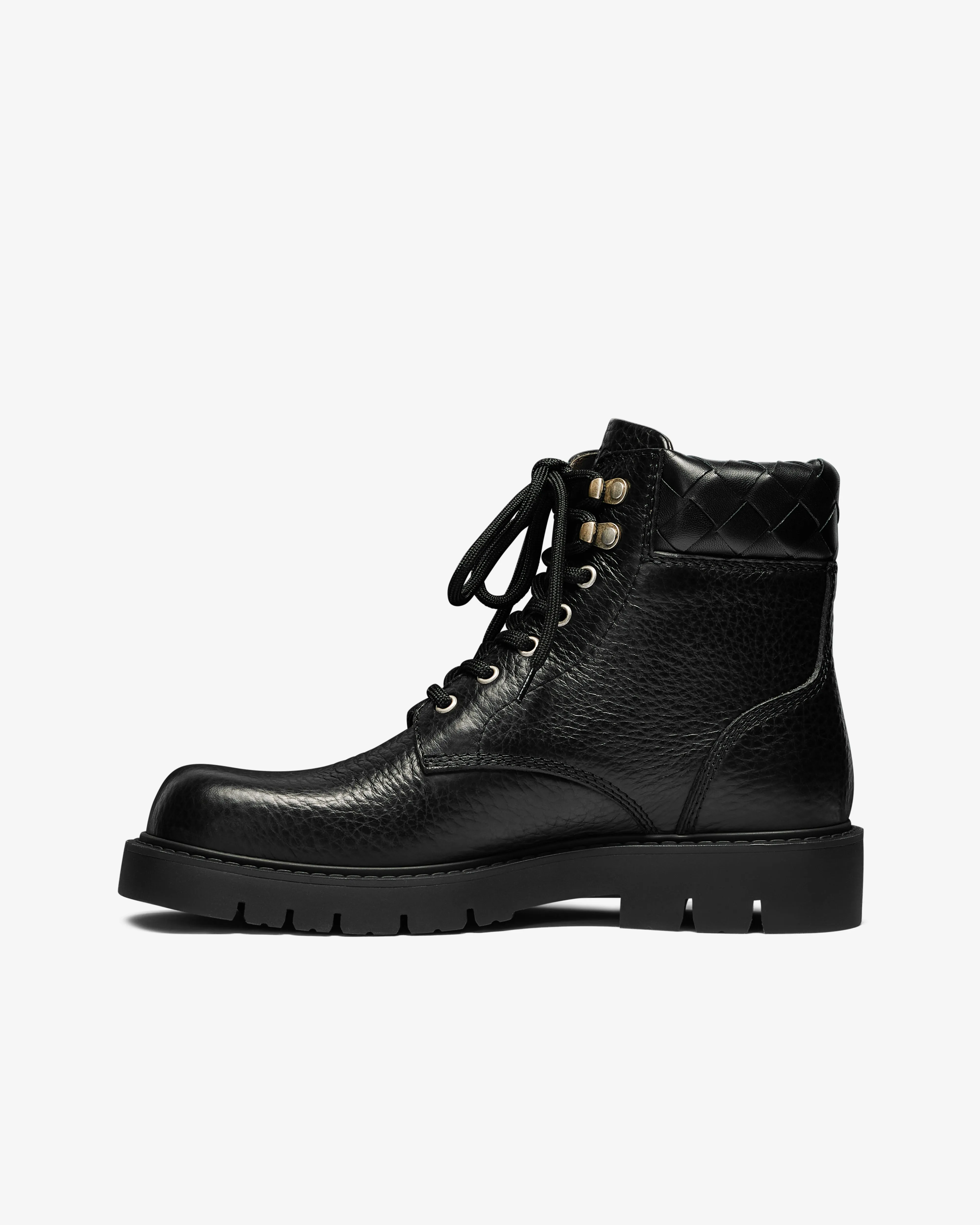 Bottega Veneta Men's Haddock Ankle Boot  Black