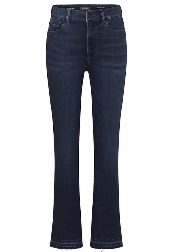 Bridget High Rise Instasculpt Crop Released Boot Jeans - Dark Indigo