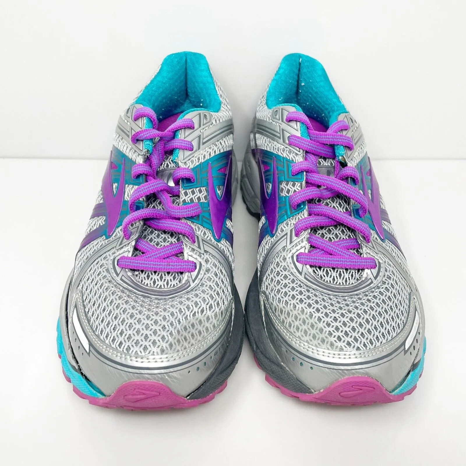 Brooks Womens Adrenaline GTS 17 1202311B055 Gray Running Shoes Sneakers Sz 8.5 B