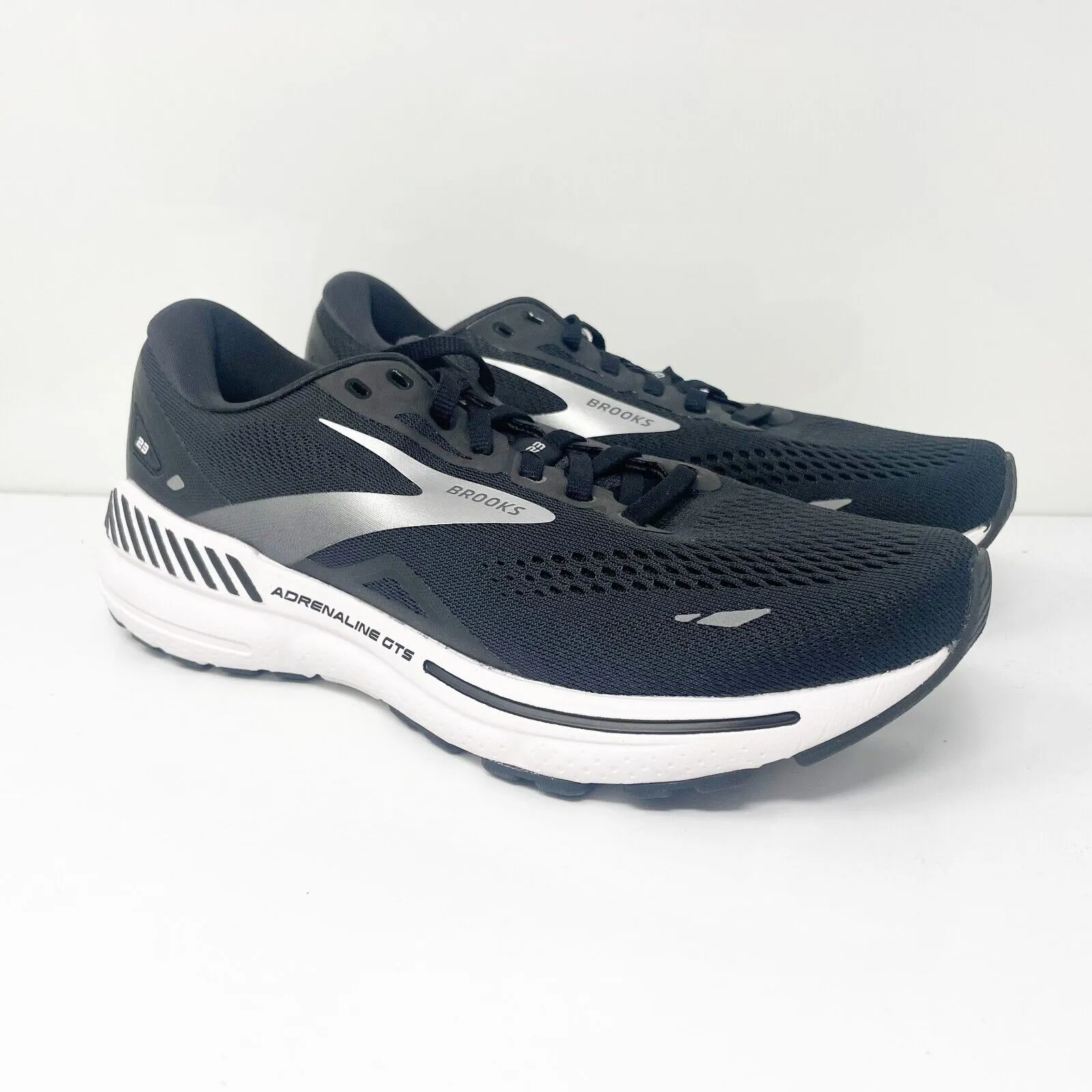 Brooks Womens Adrenaline GTS 23 1203811B004 Black Running Shoes Sneakers Sz 8 B