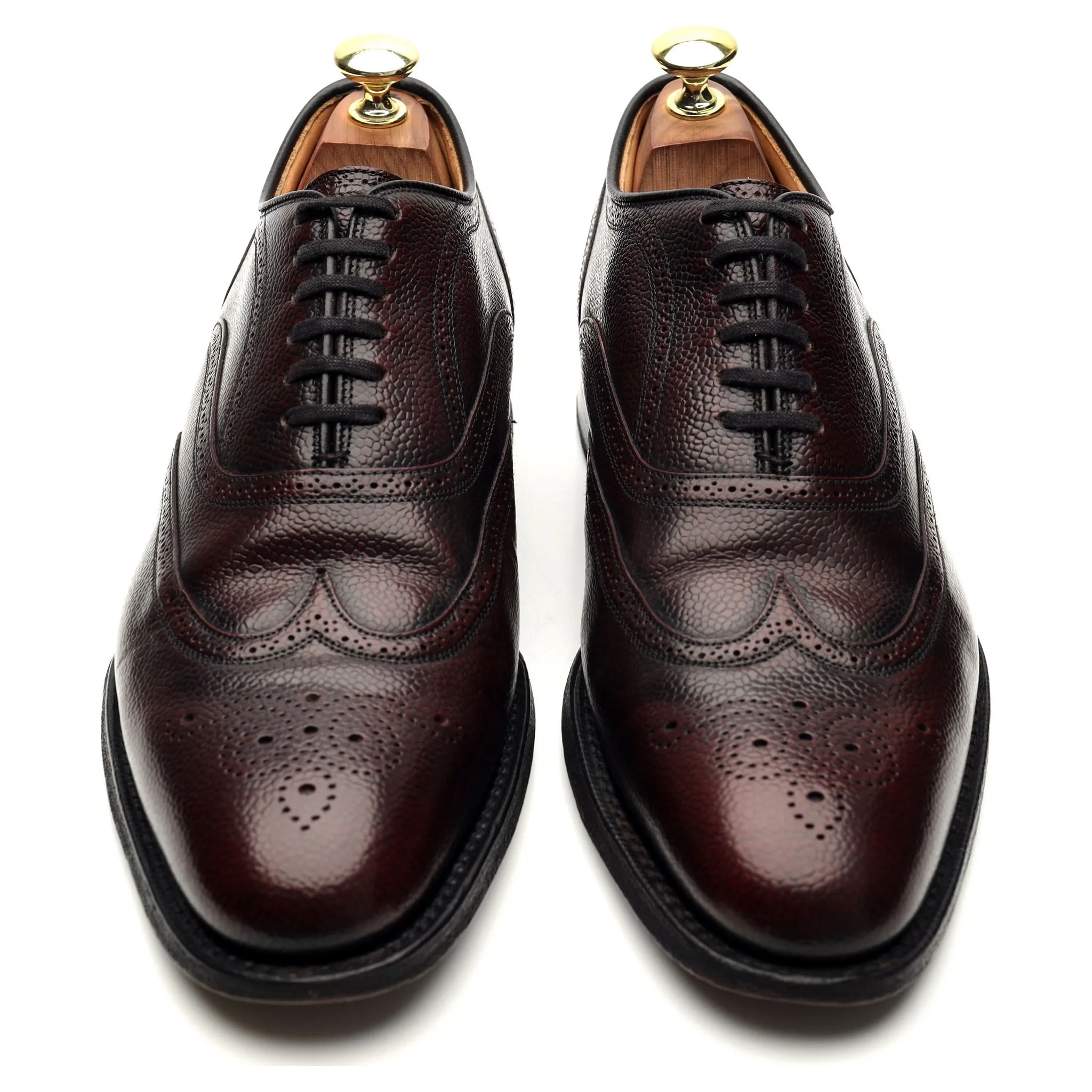 'Burton' Burgundy Leather Oxford Brogue UK 7 G