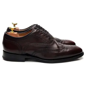 'Burton' Burgundy Leather Oxford Brogue UK 7 G