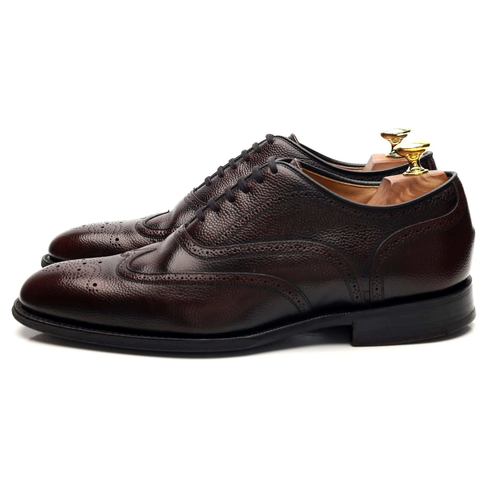 'Burton' Burgundy Leather Oxford Brogue UK 7 G