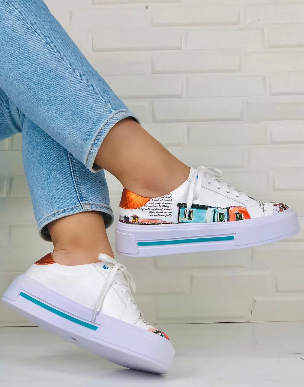 Canvas Creations Unleash Style Draw-On White Sneakers