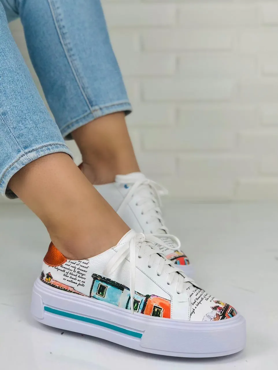 Canvas Creations Unleash Style Draw-On White Sneakers