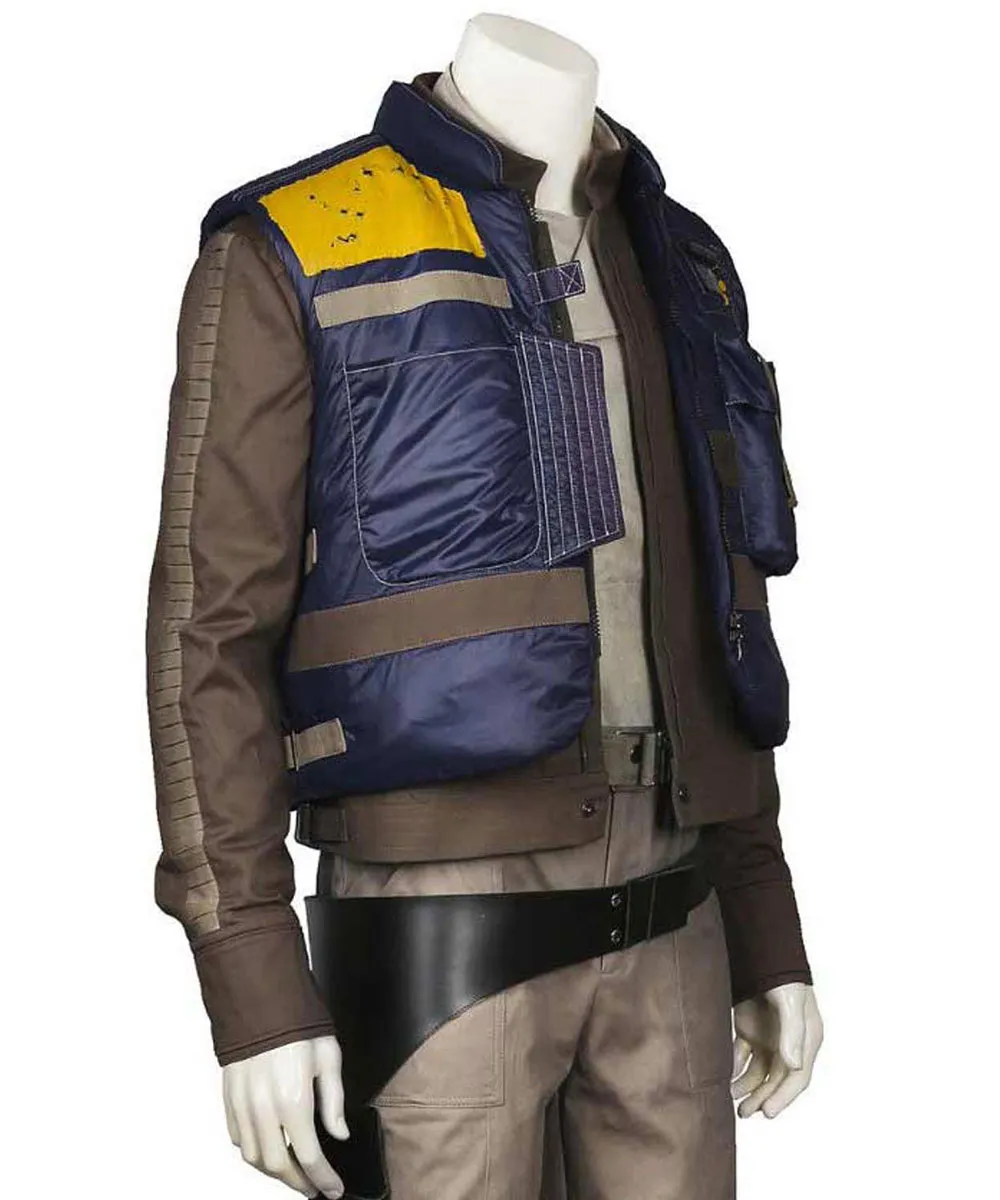 Captain Cassian Andor Star Wars Rogue One Blue Vest