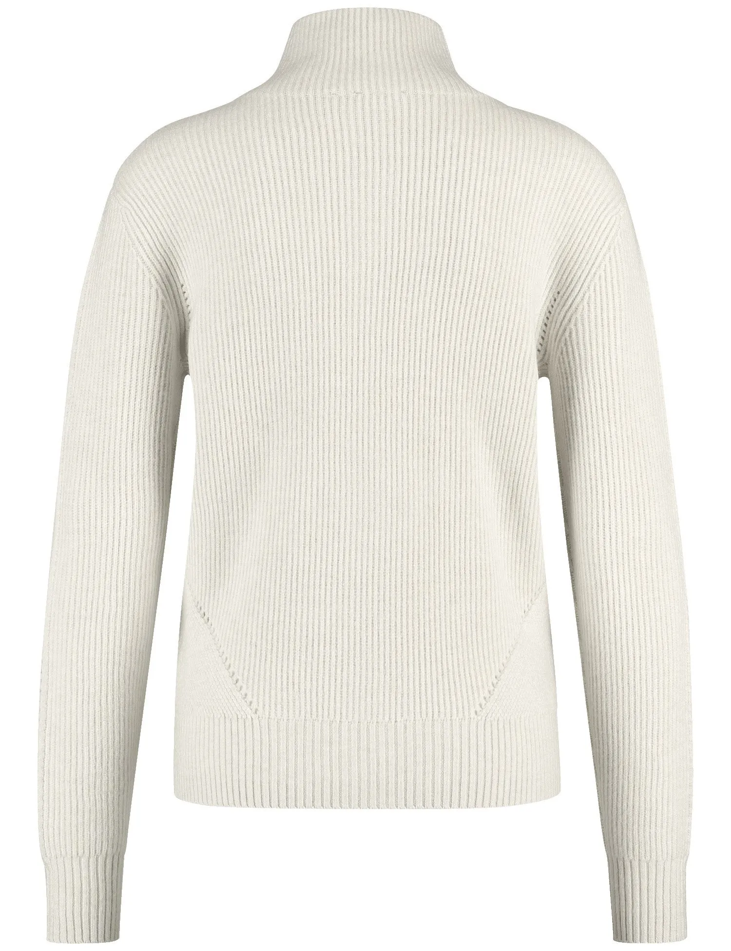 Cardigan with a two-way zip