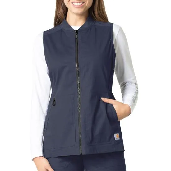 Carhartt Women's Rugged Flex® Zip-Front Utility Scrub Vest