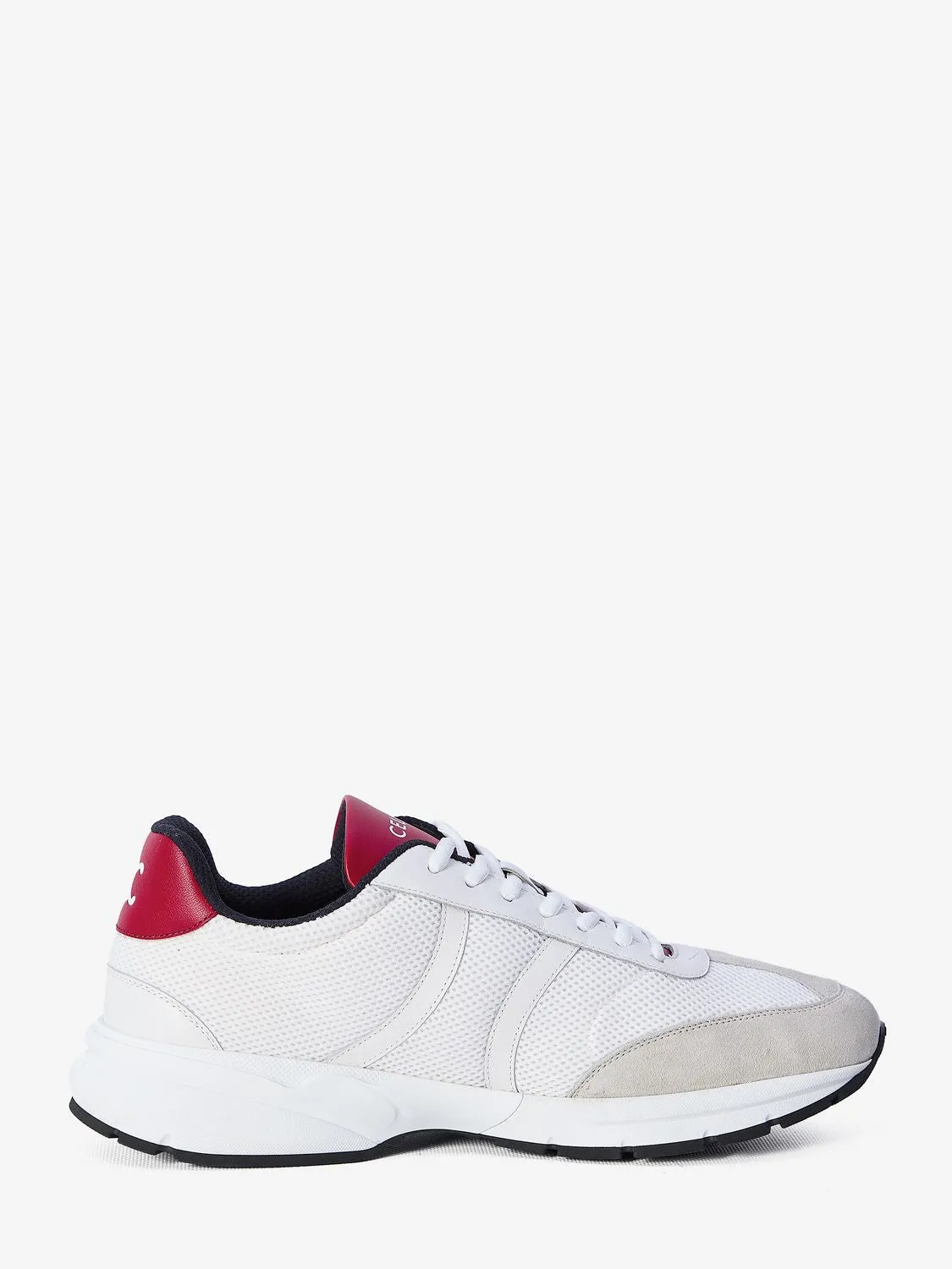 CELINE Tri-Color Fusion Sneakers in Mesh, Calfskin, and Sued