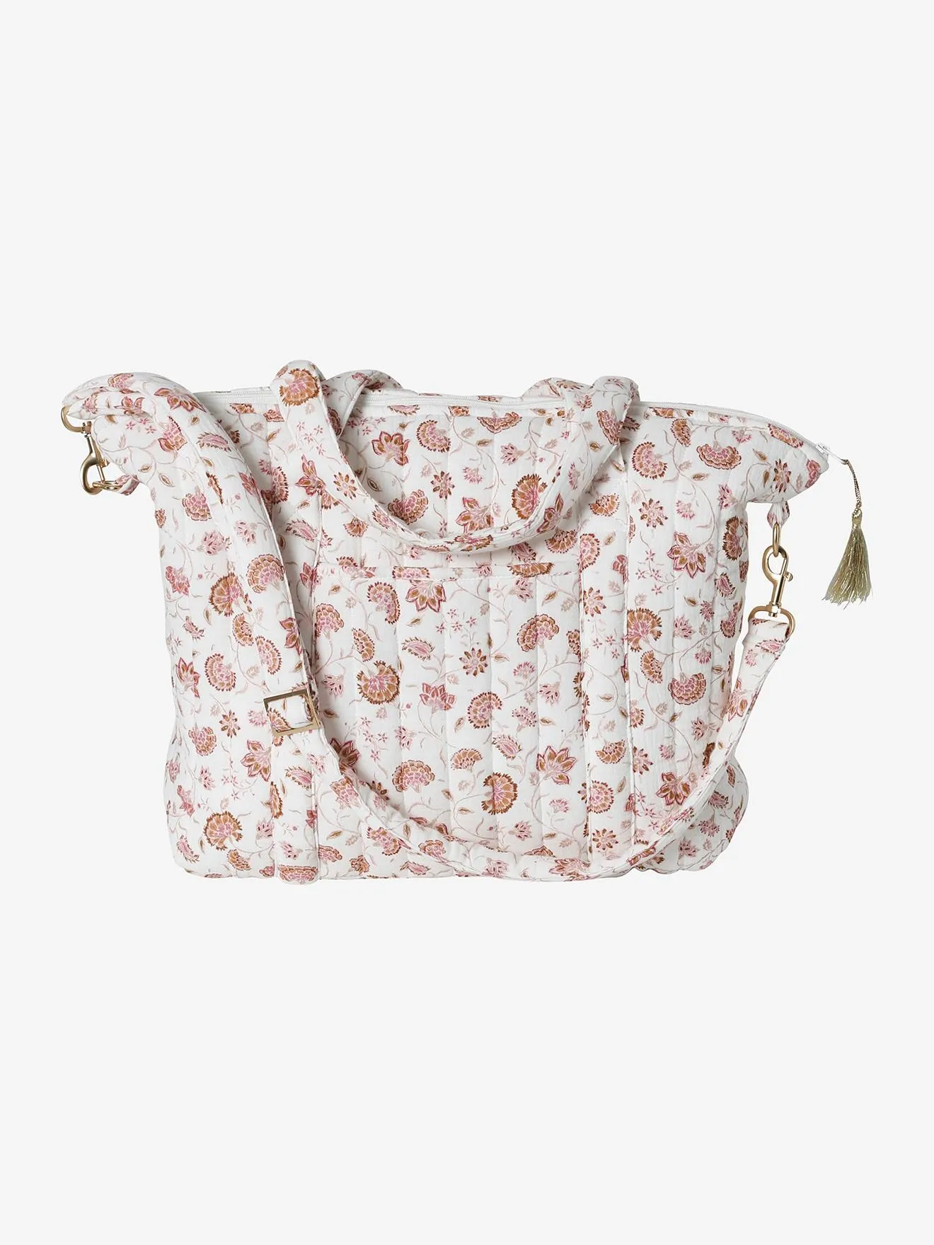 Changing Bag, Feather - printed blue