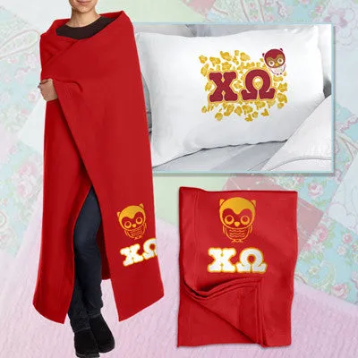 Chi Omega Pillowcase / Blanket Package - CAD