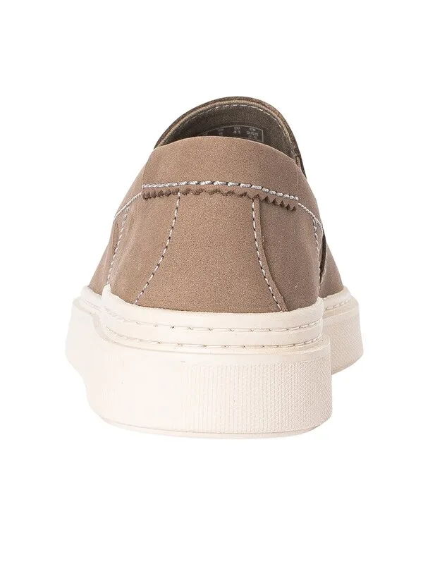 Clarks Craft Swift Go Leather Trainers - Grey