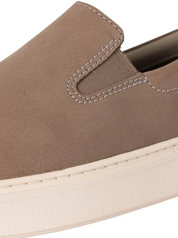 Clarks Craft Swift Go Leather Trainers - Grey