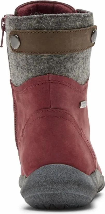 Cobb Hill Amalie Lace Boot Waterproof Red - Wide