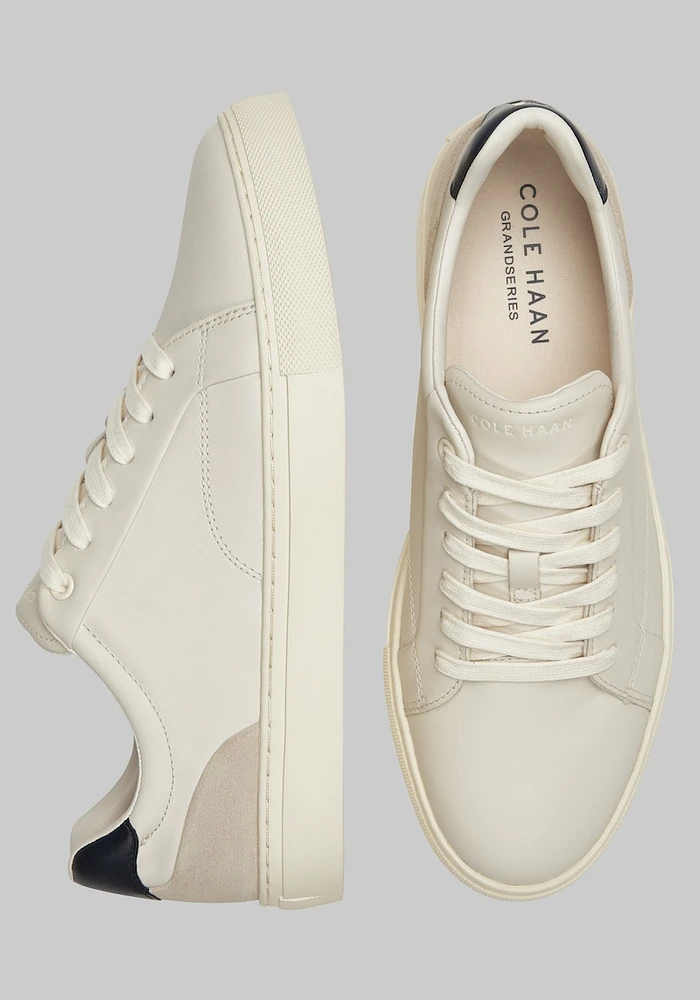 Cole Haan Men's Grand Kittery Court Sneakers at Jos. A. Bank, Cream/Ivory/White, D Width - Shoes