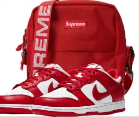 Combos Nike dunk low red and white  x Supreme