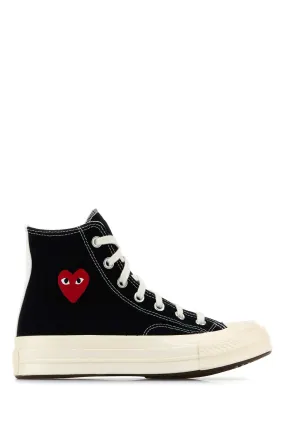 Comme Des Garcons Play Black Canvas Comme Des Gar§Ons X Converse Sneakers