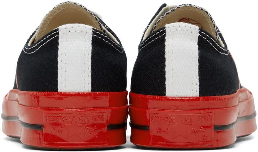 Comme des Garçons Play Off-White & Red Converse Edition Chuck 70 Low-Top Sneakers