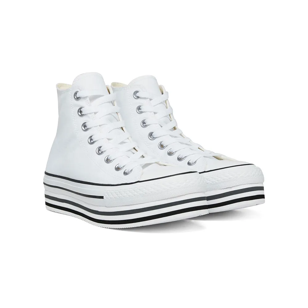 Converse Chuck Taylor All Star Platform Layer Hi 564485C White Black Thunder