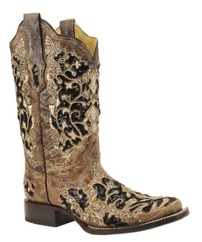 Corral Women's Flowered Stud Boot