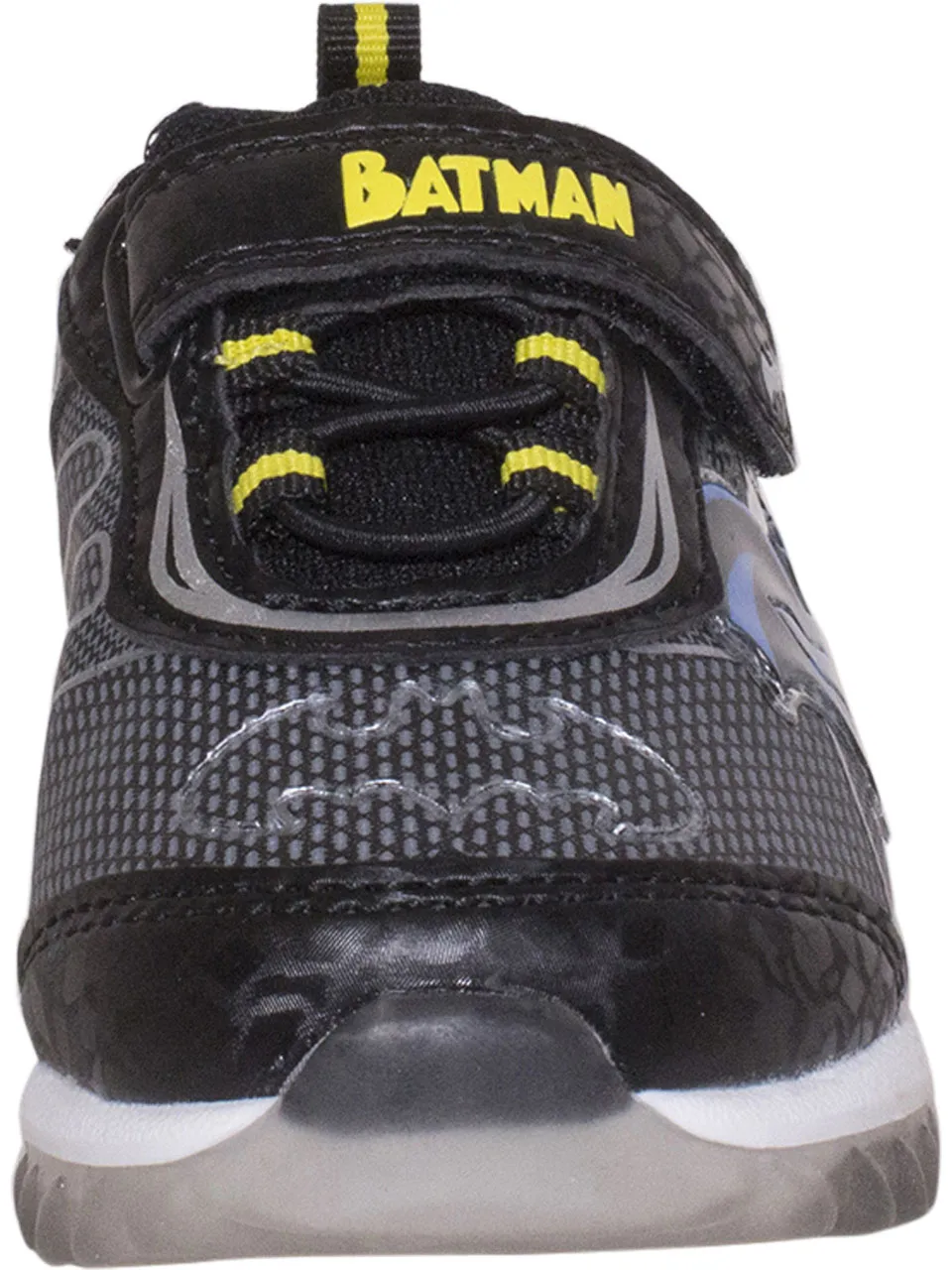 DC Comics Batman Little Boy's Sneakers Light Up Black/Yellow Sz: 11