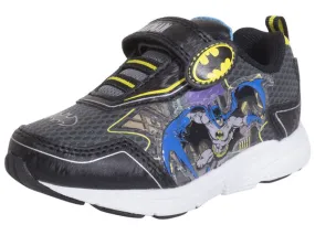 DC Comics Batman Little Kids Boy's Sneakers Light Up Black/Yellow Sz: 12