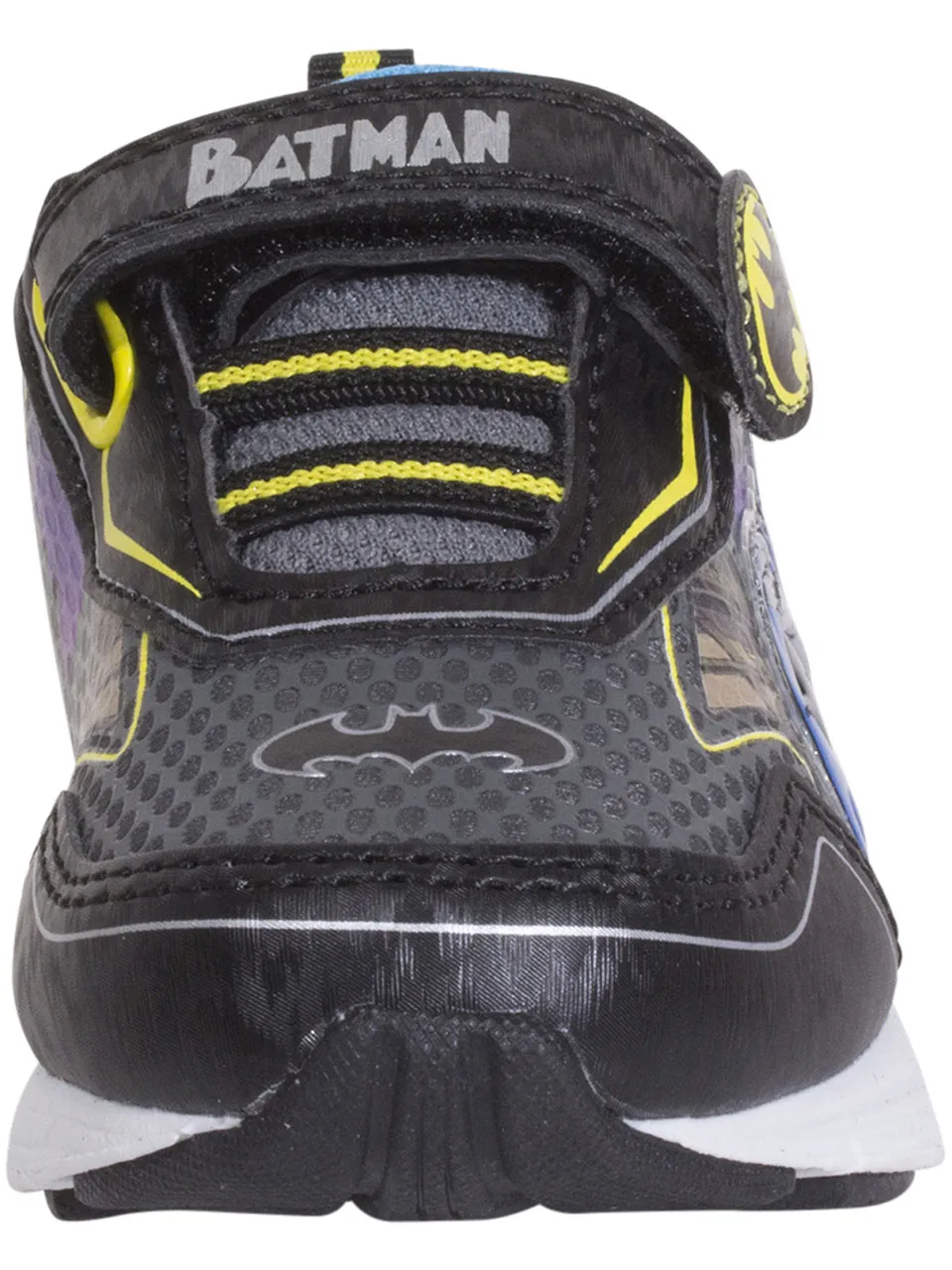 DC Comics Batman Toddler Kids Boy's Sneakers Light Up Black/Yellow Sz: 10T