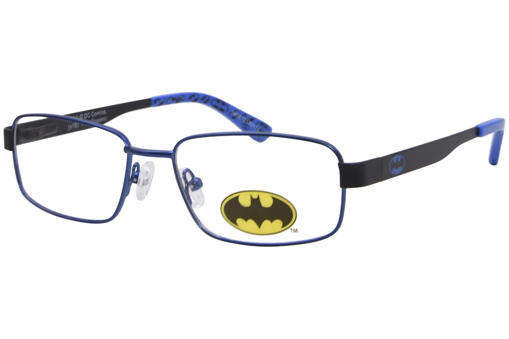 Disney Batman BME8B Eyeglasses Youth Kids Full Rim Rectangle Shape