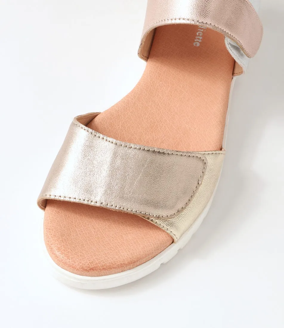DJANGO & JULIETTE Monte Metallic Leather Multi Sandals