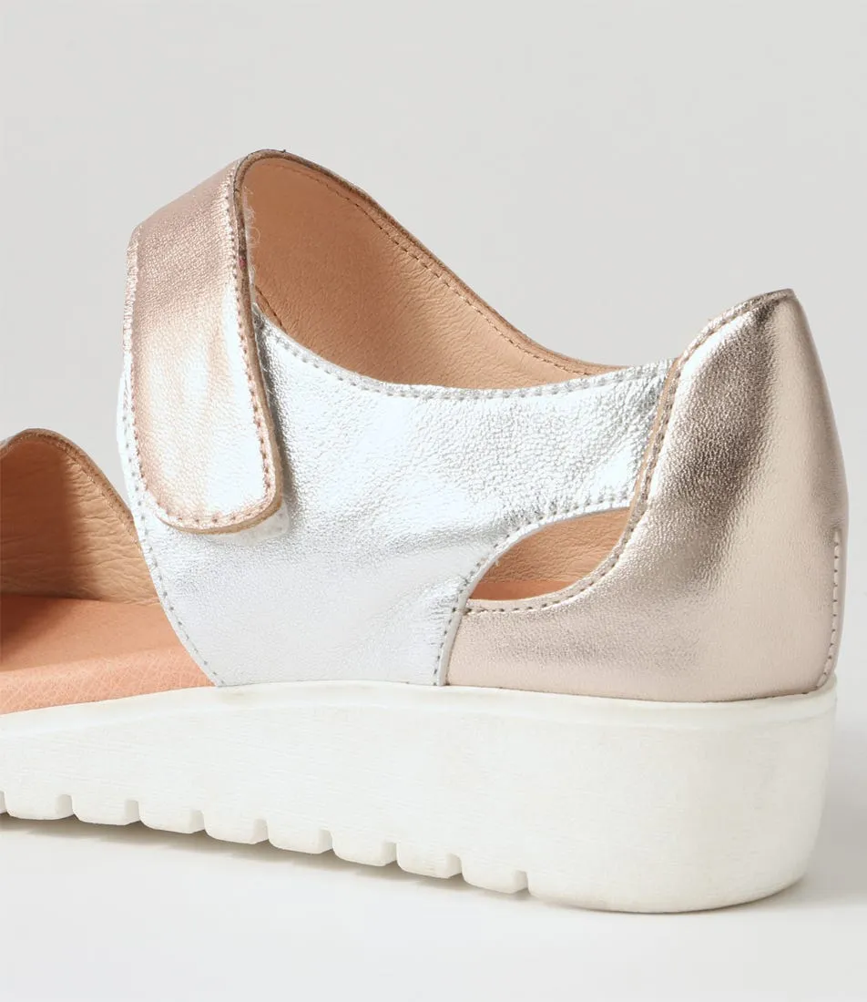 DJANGO & JULIETTE Monte Metallic Leather Multi Sandals