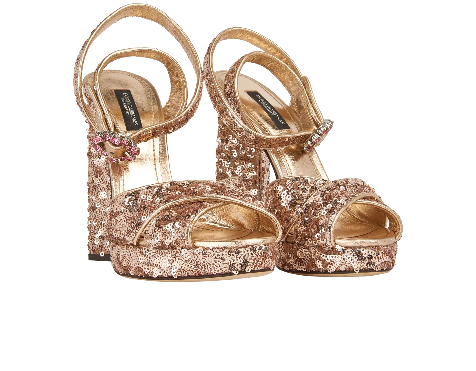 Dolce &amp; Gabbana Sequin Platform Sandals