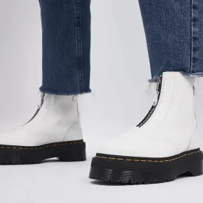 Dr Martens Jetta Front Zip Boot - White