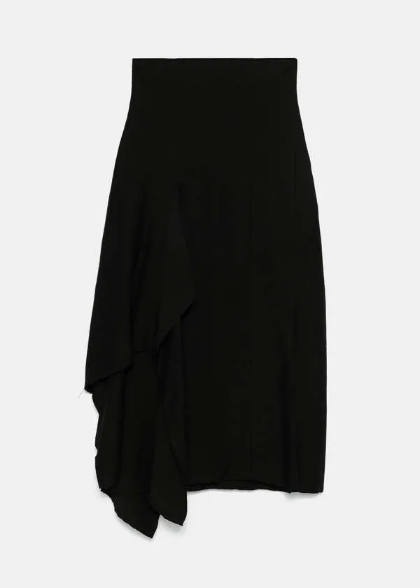 Draped Skirt - Black