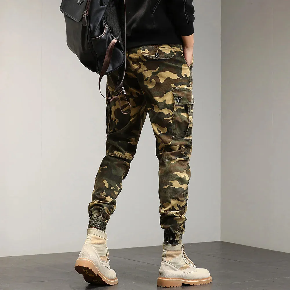Drawstring Combat Military Cargo Pants