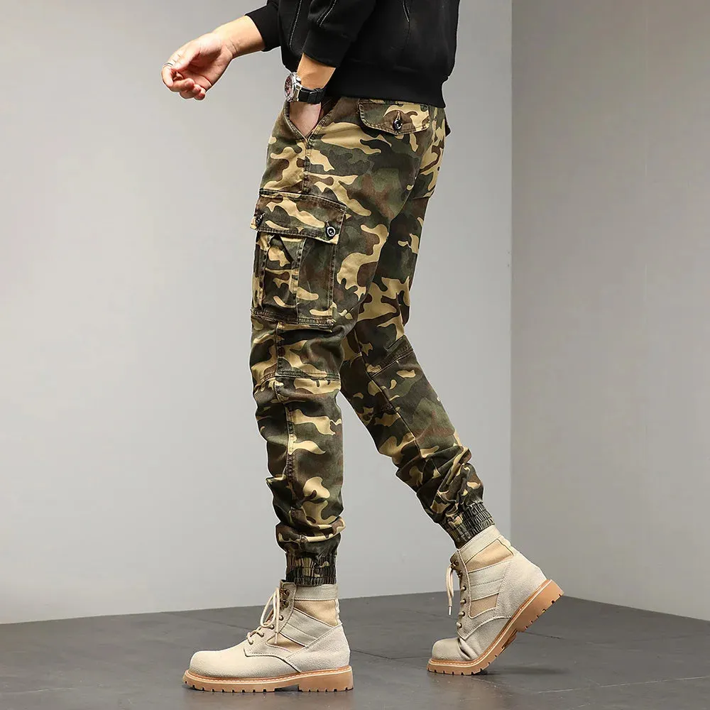 Drawstring Combat Military Cargo Pants