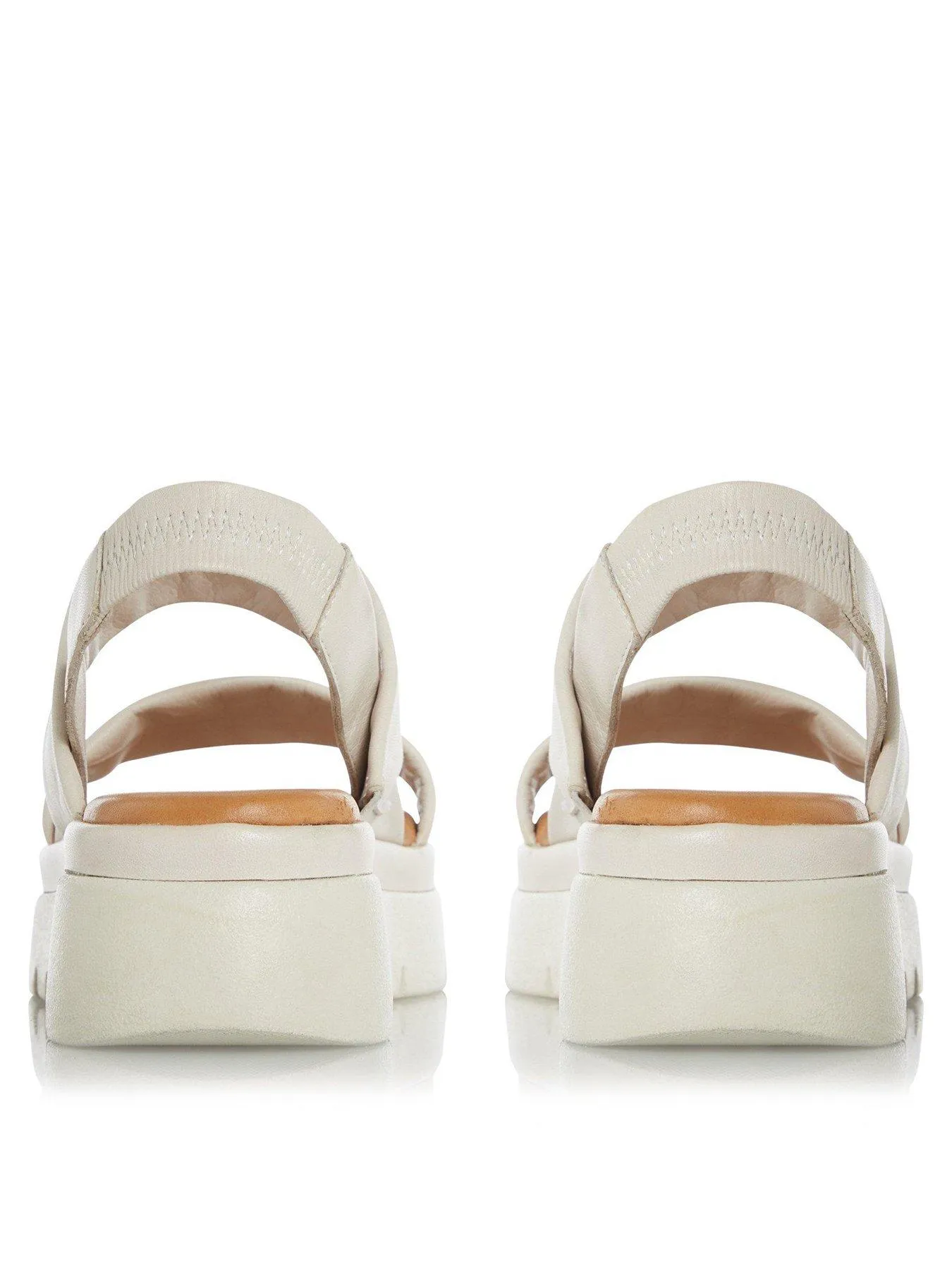 Dune London Location Ecru Padded Flatform Sandals