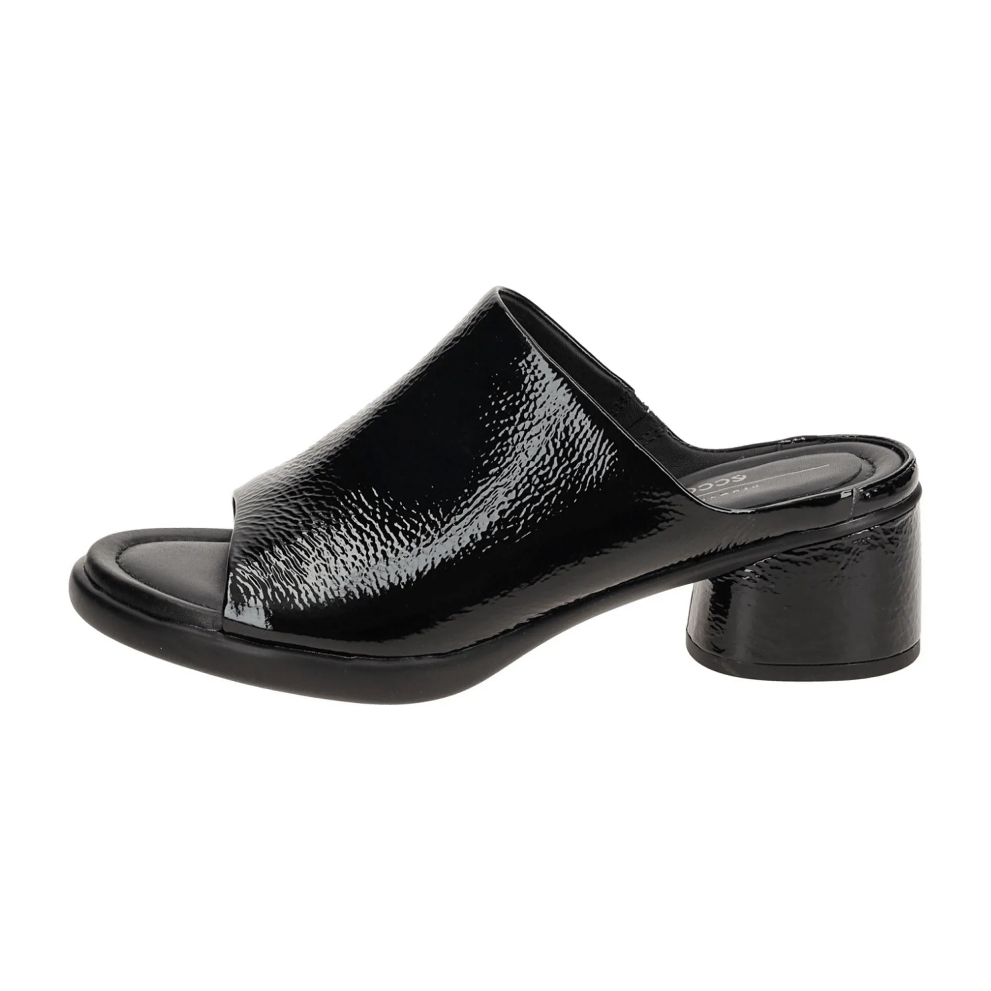 Ecco Sculpted Women's Black Patent Sandals 222783 - Sleek & Durable