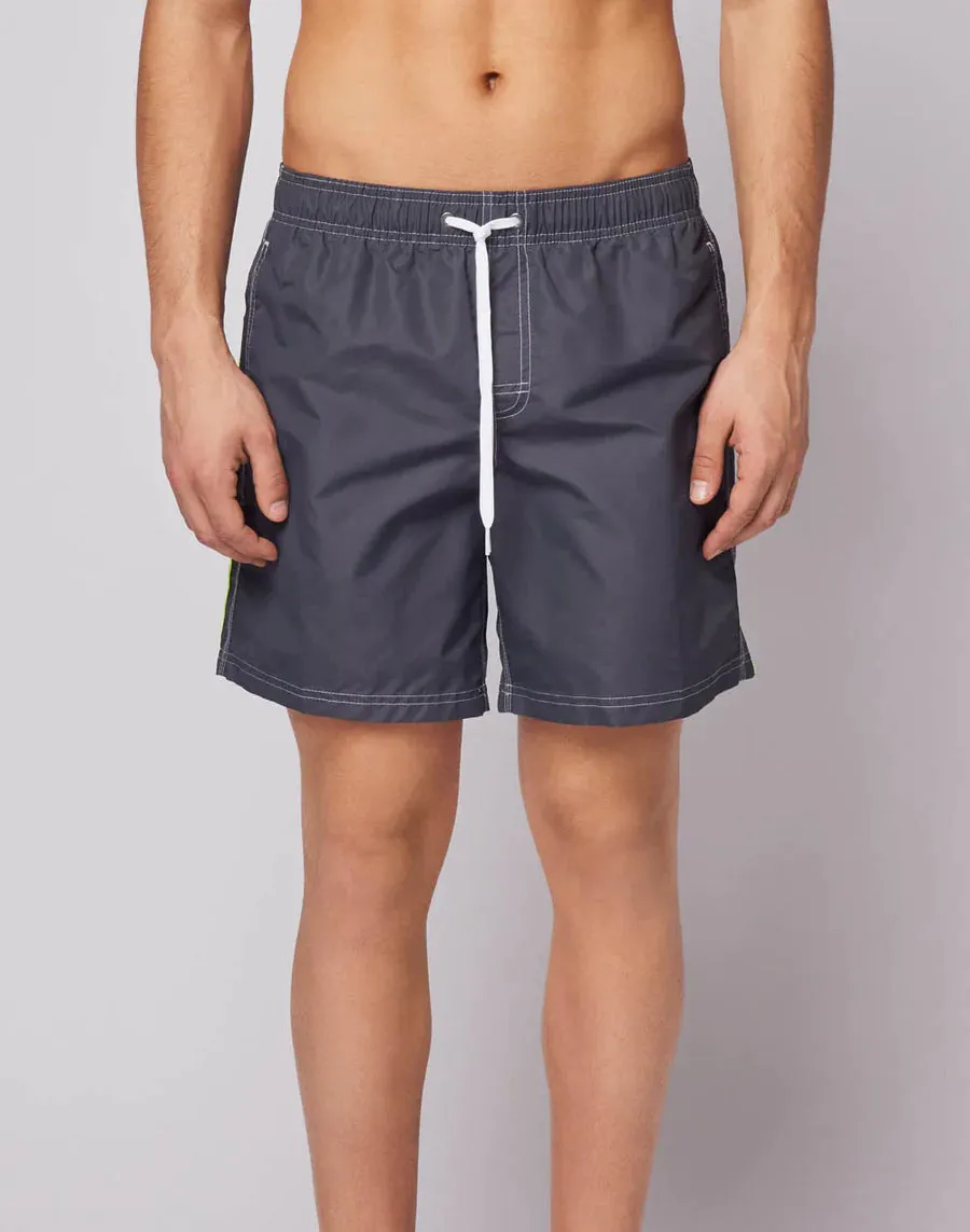 ELASTIC WAIST SWIM TRUNK