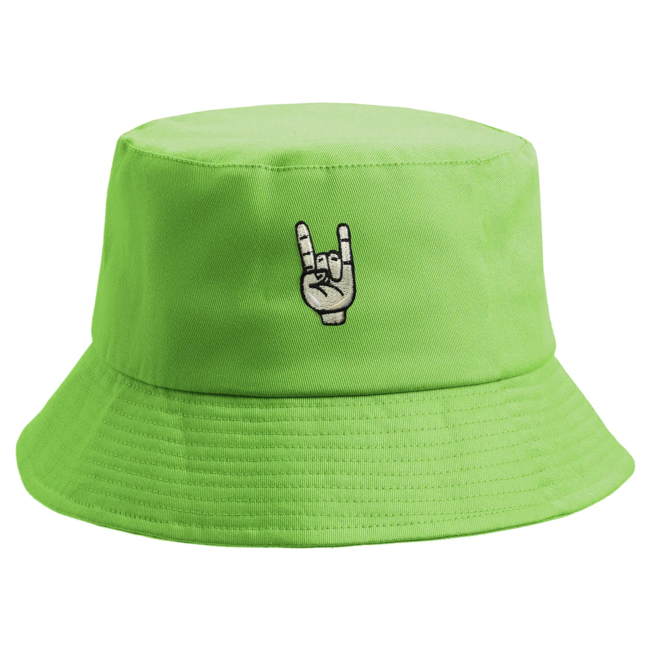 Embroidered Rock On Bucket Hat